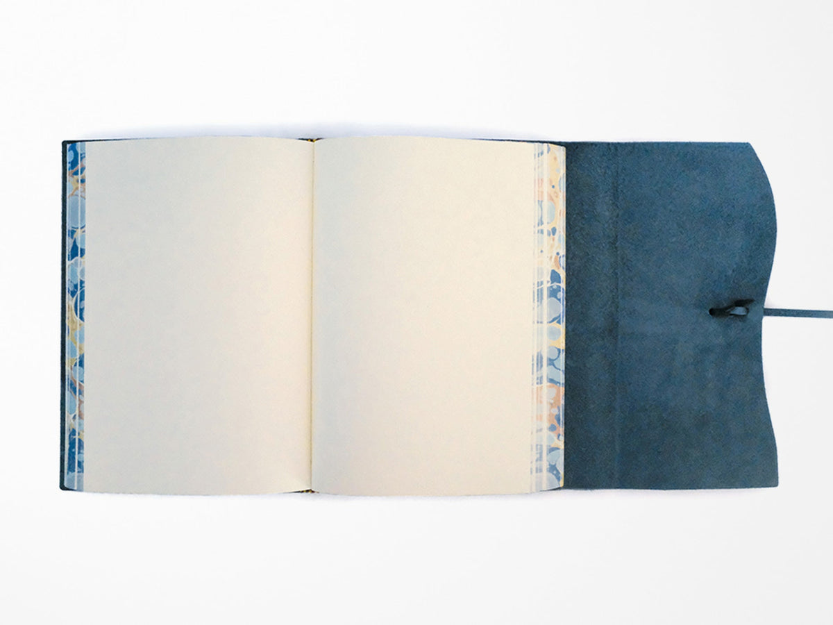 Roma Lussa Leather Journal - Blue
