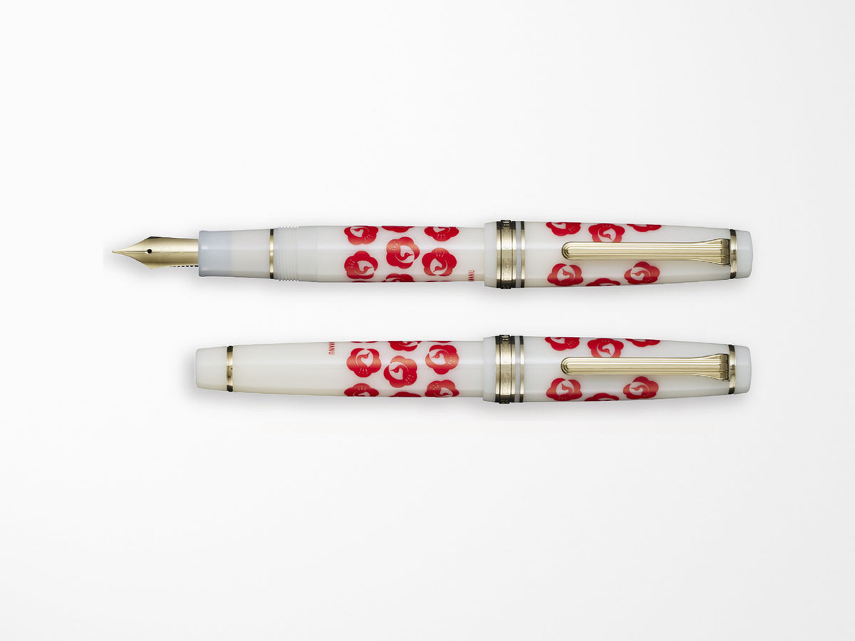 Sailor Pro Gear - Sailor X Kamawanu 'Tsurumaru-Ume' Fountain Pen & Tenugui Set Limited Edition