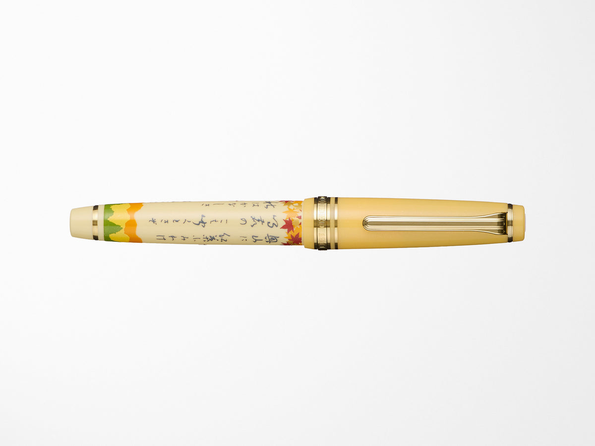 Sailor Pro Gear Slim Fountain Pen - Seasonal Waka Poetry - Autumn