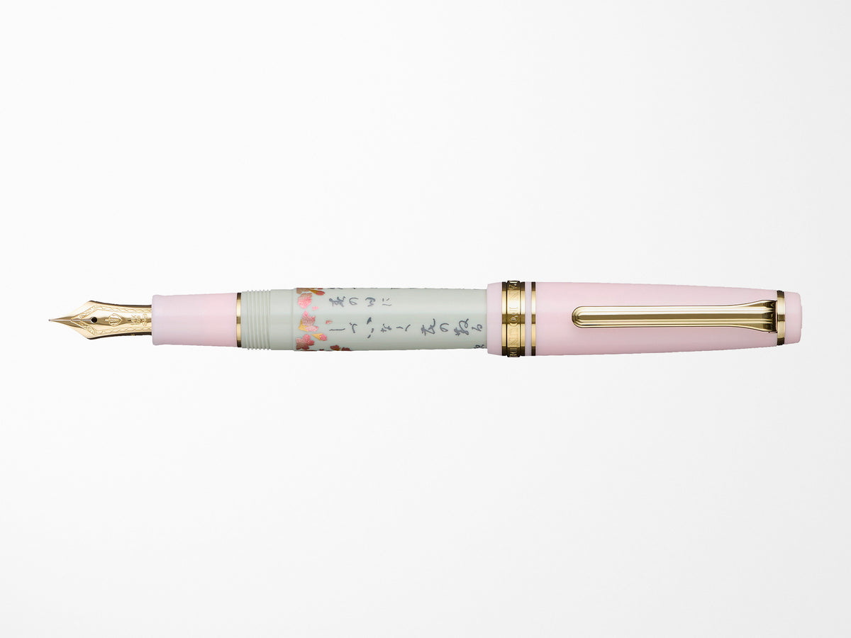 Sailor Pro Gear Slim Fountain Pen - Seasonal Waka Poetry - Spring
