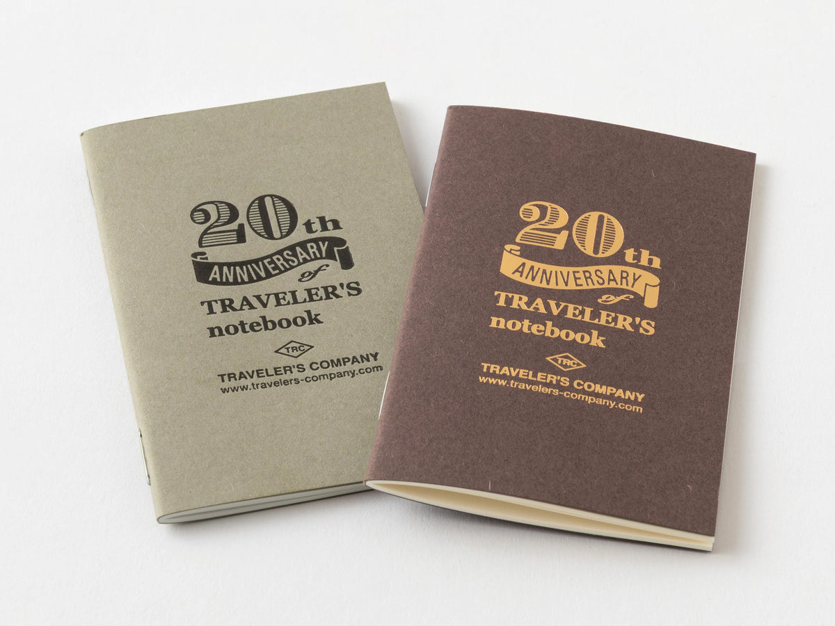 TRAVELER'S Notebook Card Size 20th Anniversary Set - Black