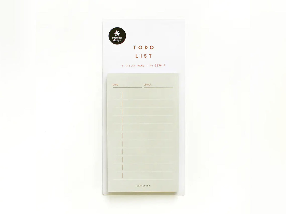 To Do List Sticky Memo 1936