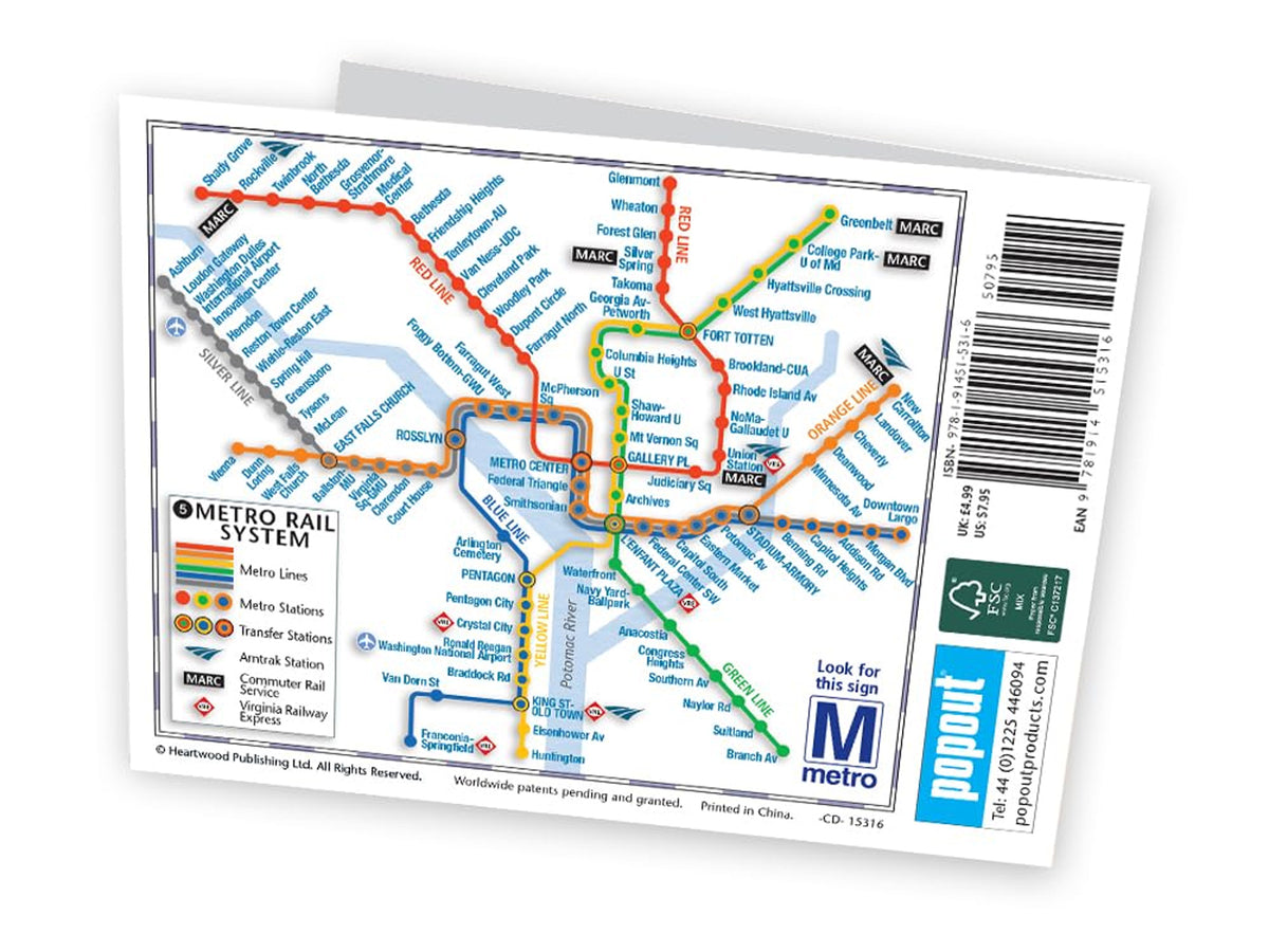 Washington DC Popout Map