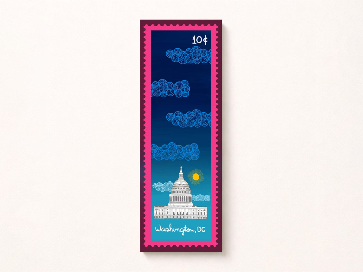 Washington DC Stamp Bookmark US Capitol