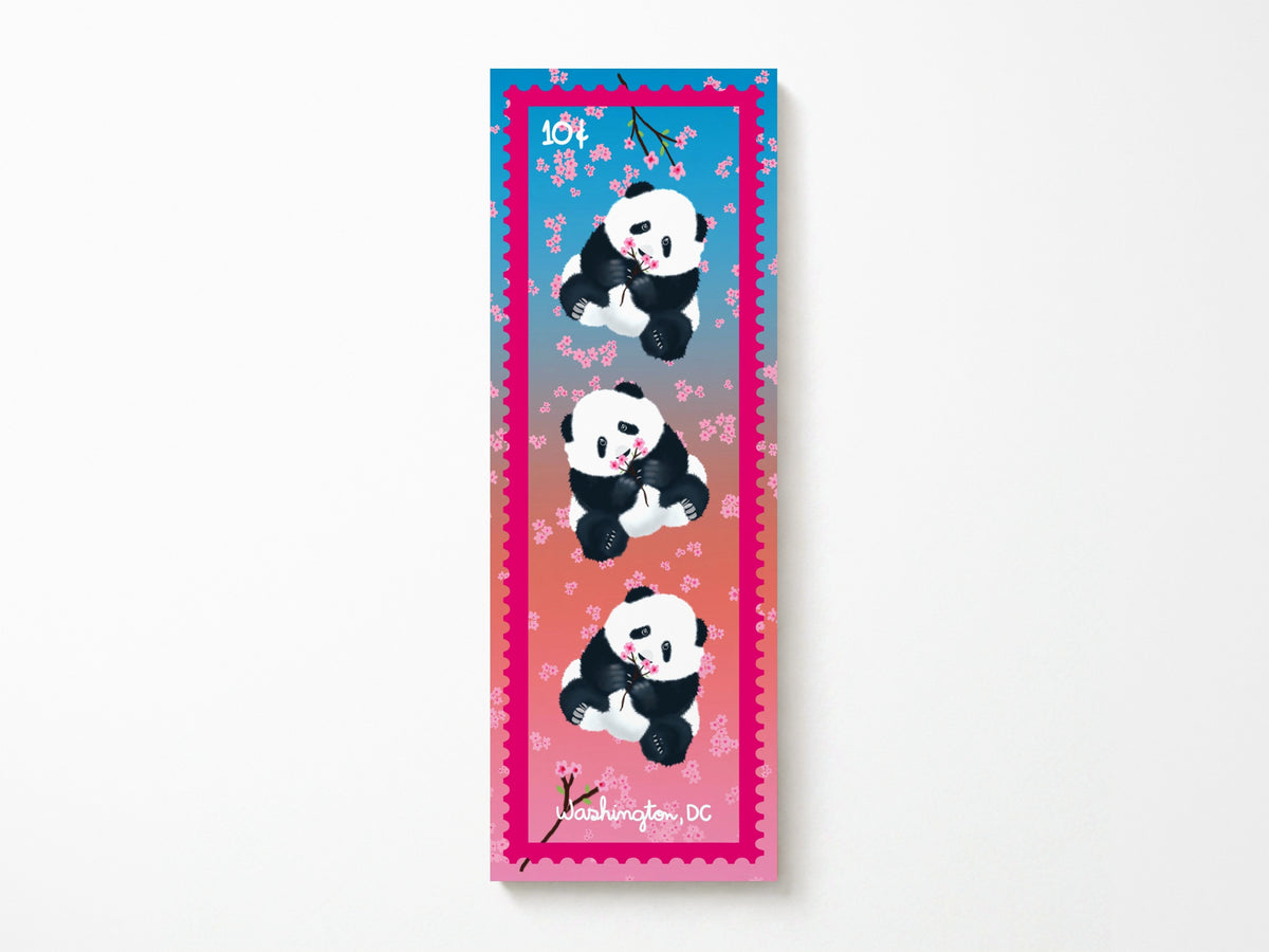 Washington D.C. Stamp Bookmark Panda