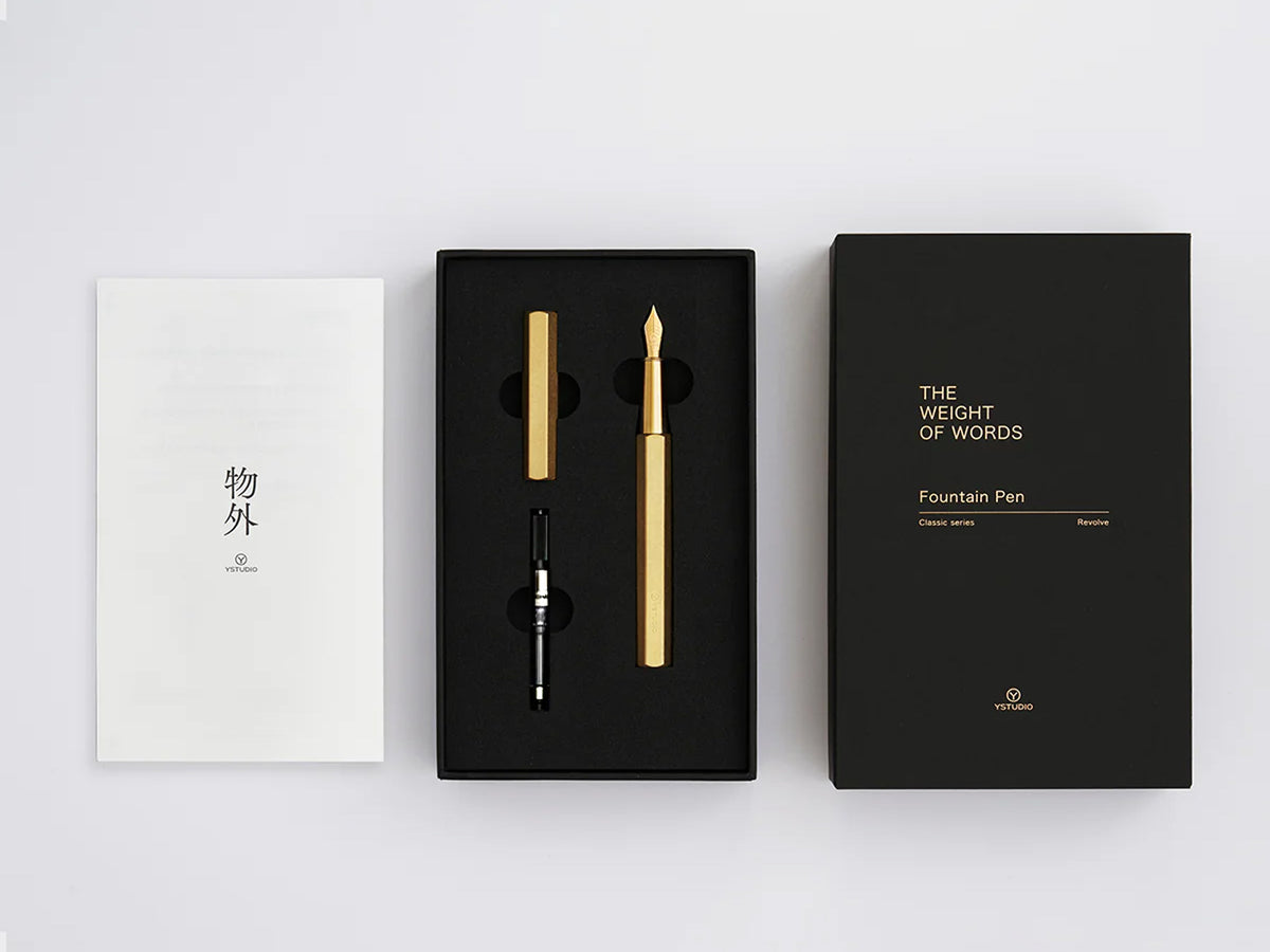 Ystudio Revolve Fountain Pen - Black