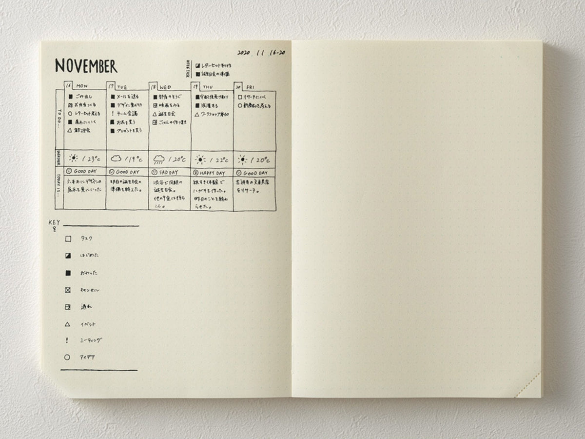 MD Notebook A5 Codex 1 Day 1 Page Blank B