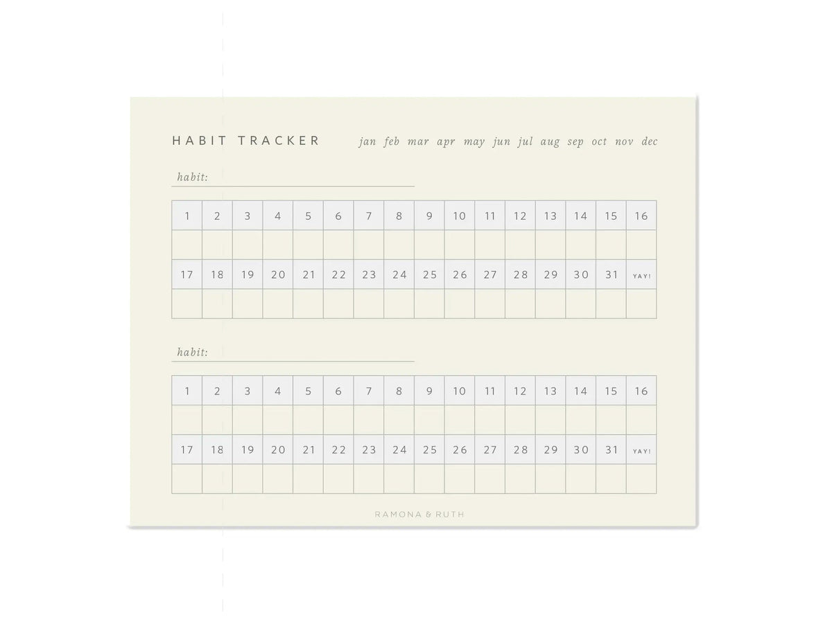 Monthly Habit Tracker