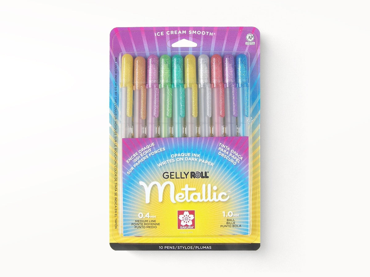 Sakura Gelly Roll Metallic 0.4MM Set of 10