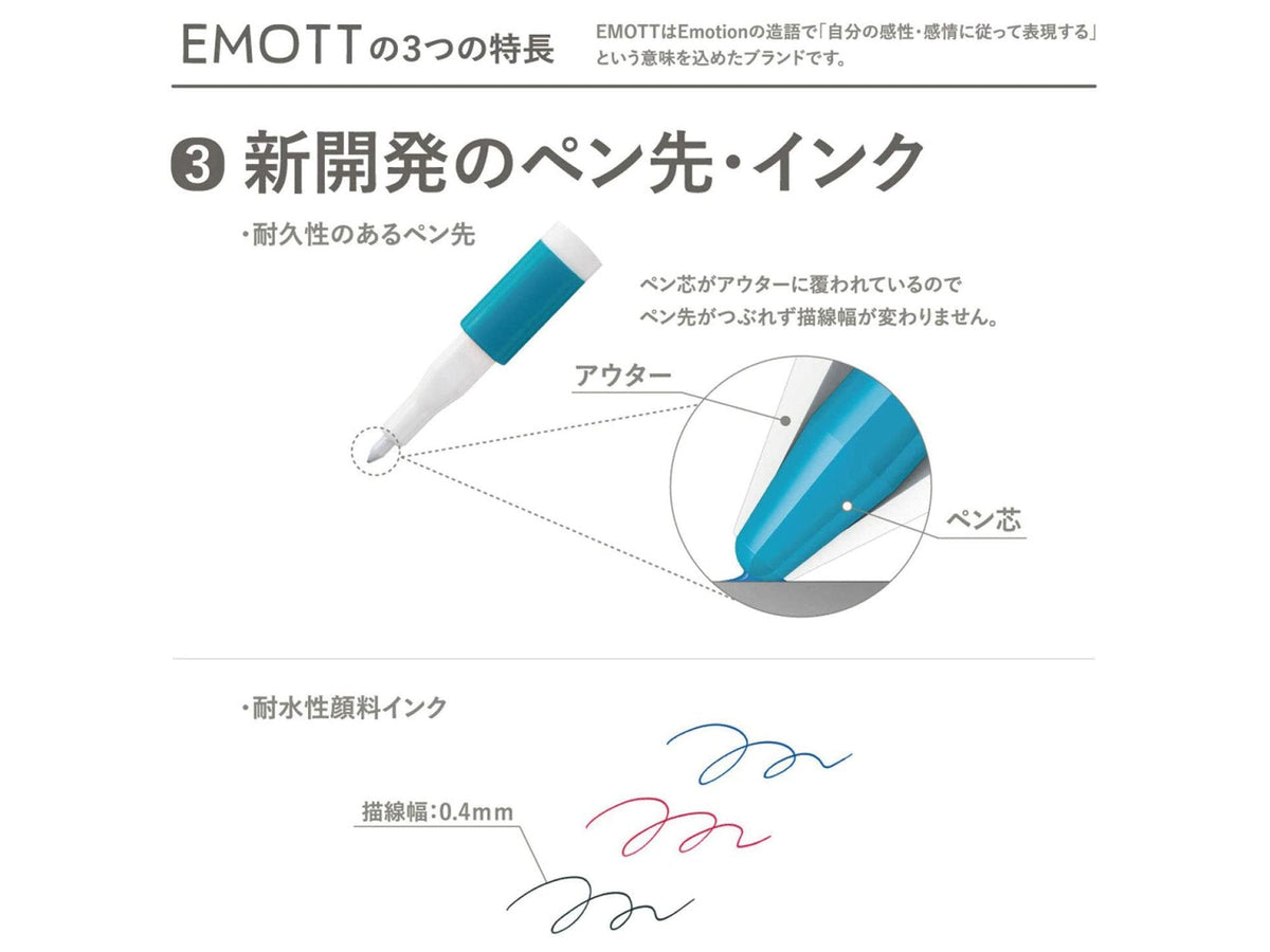 Emott Ever Fine Color Liners Set of 5 - Island Colors