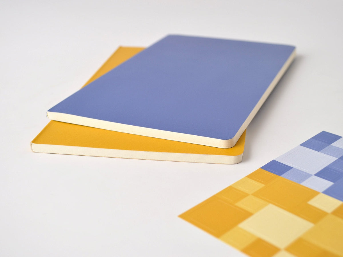 Moleskine Volant Journals Forget Me Not Blue / Amber Yellow