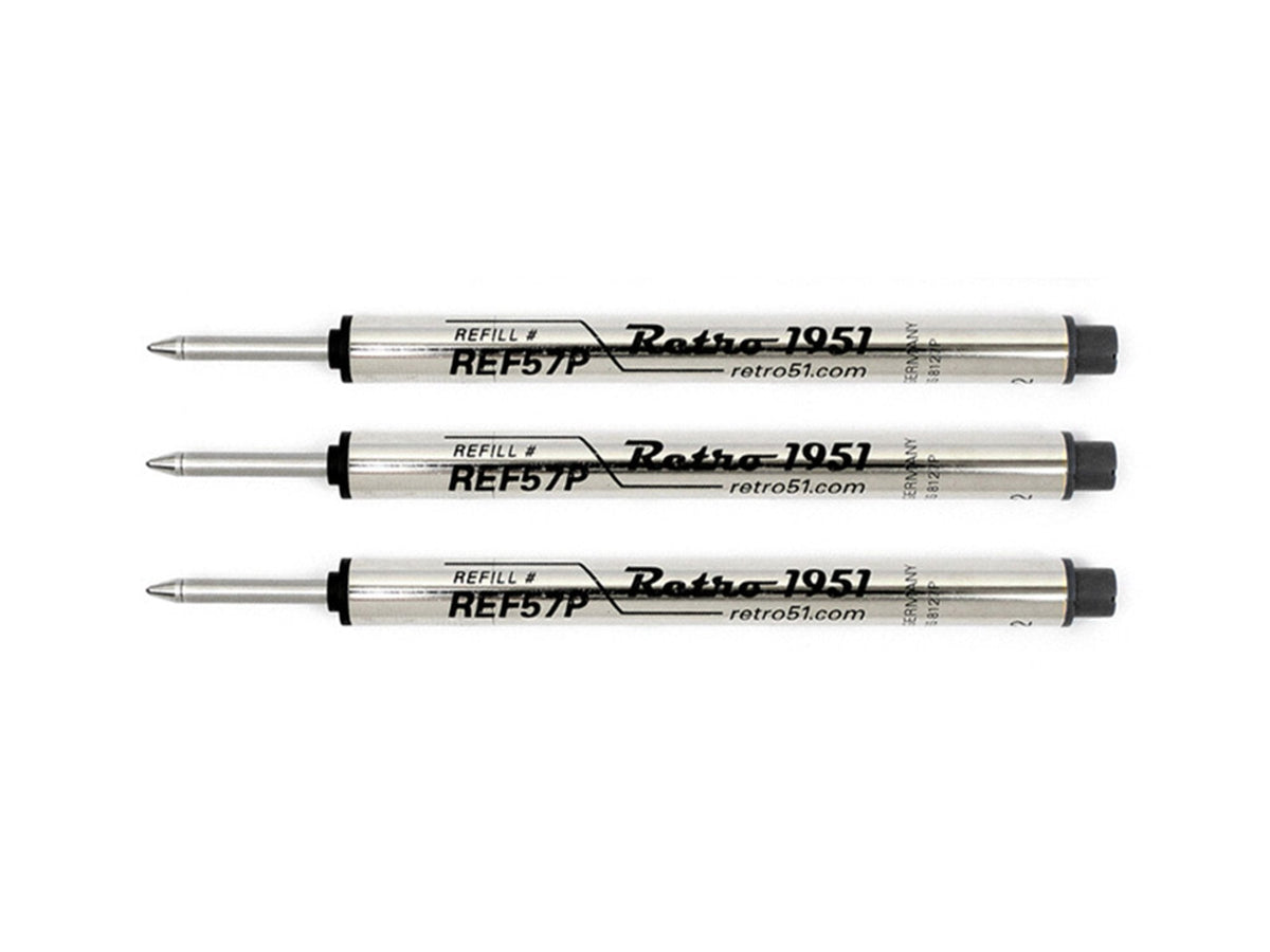 Retro 51 Rollerball Pen Refill Pack of 3