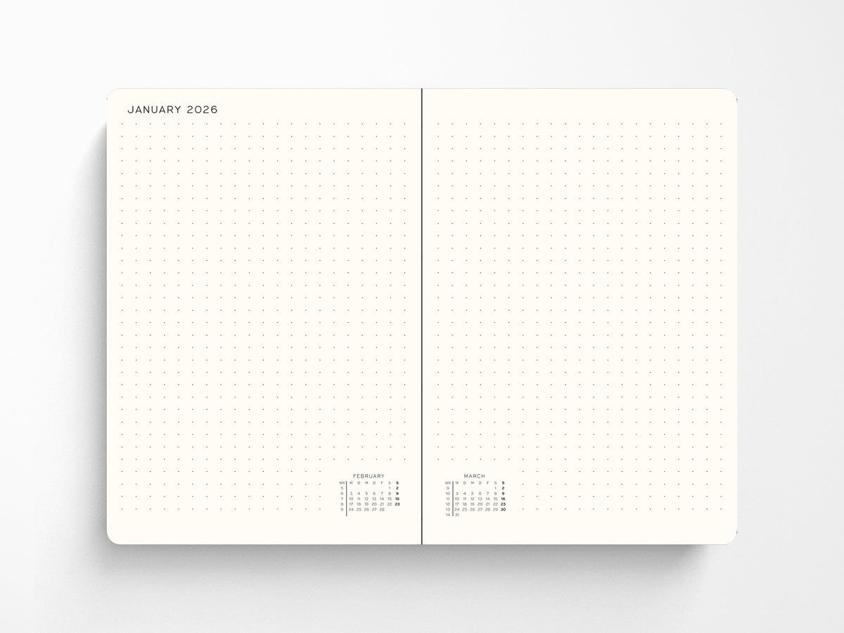 2027 Leuchtturm 1917 Daily Planner Dotted - BLACK