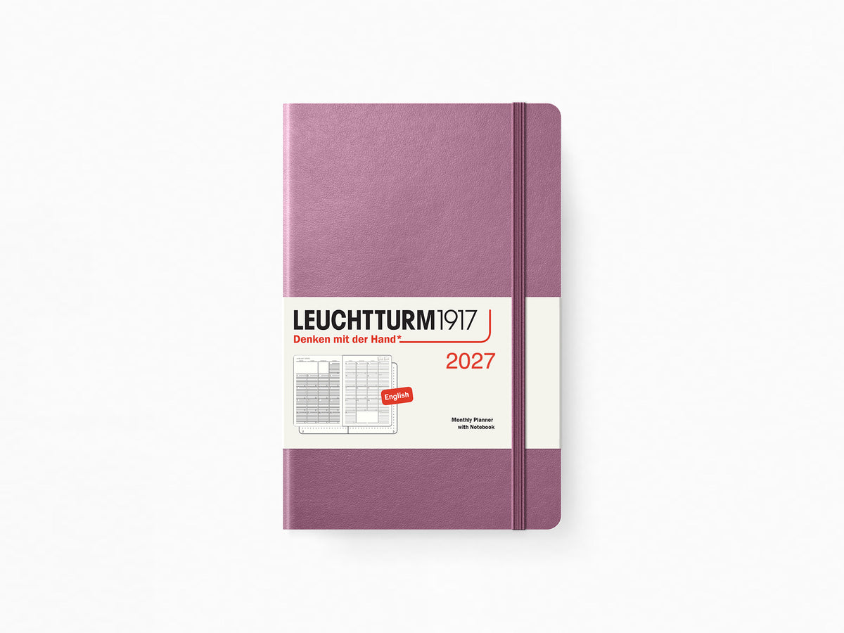 2027 Leuchtturm 1917 Monthly Planner with Notebook - DUSTY ROSE