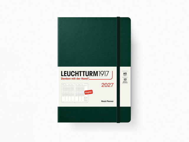 2027 Leuchtturm 1917 Week Planner - FOREST GREEN