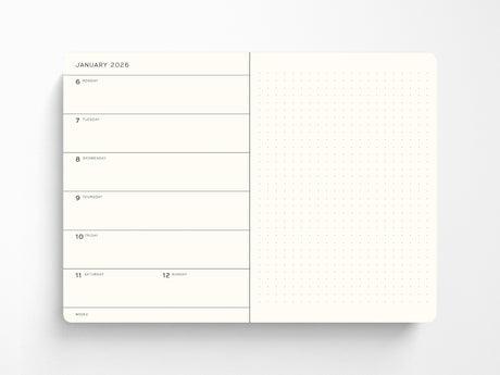 2027 Leuchtturm 1917 Weekly Planner & Notebook - CHERRY Dotted