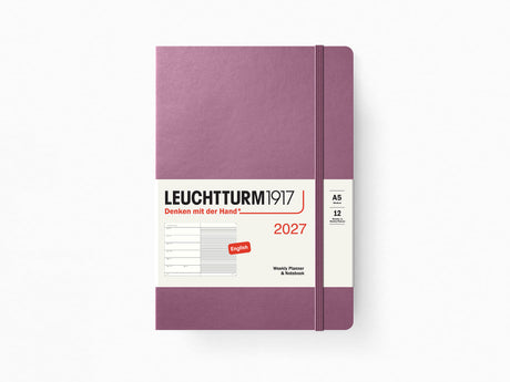 2027 Leuchtturm 1917 Weekly Planner & Notebook - DUSTY ROSE