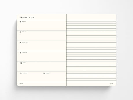 2027 Leuchtturm 1917 Weekly Planner & Notebook - FOREST GREEN