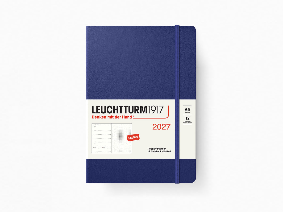 2027 Leuchtturm 1917 Weekly Planner & Notebook - INDIGO Dotted