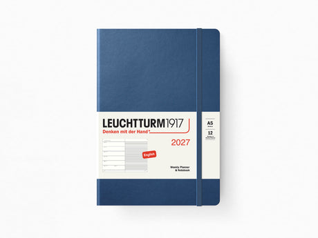 2027 Leuchtturm 1917 Weekly Planner & Notebook - INDIGO Softcover