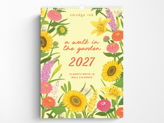 2027 Walk In The Garden Wall Calendar