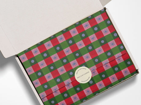 Holiday Checker Tissue Paper