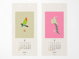 Midori Wall Calendar 2027 - Echizen Washi Animals