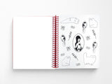 Love Cats Blanco Spiral Notebook