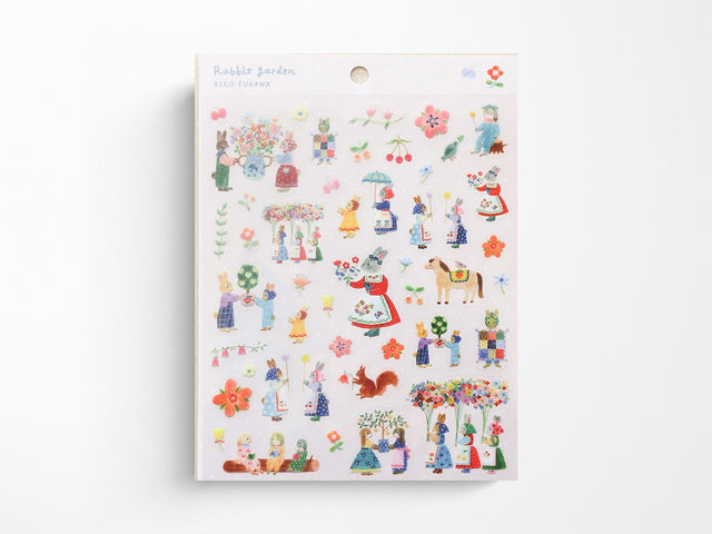 Aiko Fukawa Sticker Sheet - Rabbit Garden