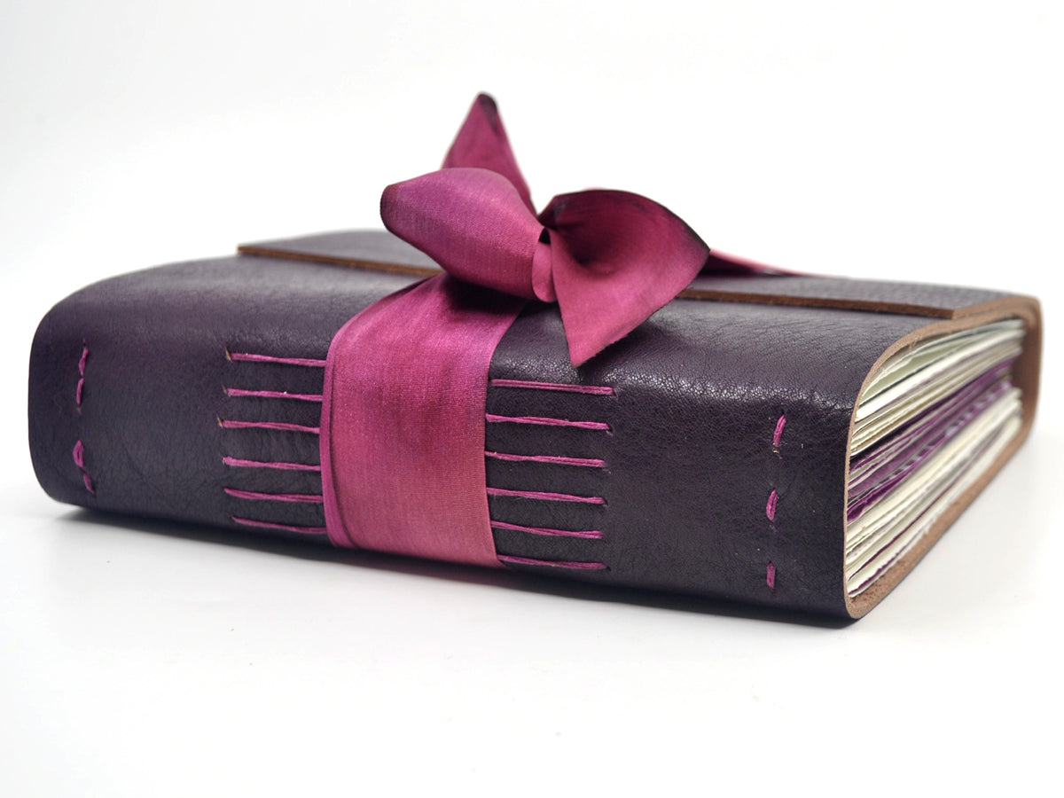 Berry Charm One of a Kind Leather Journal