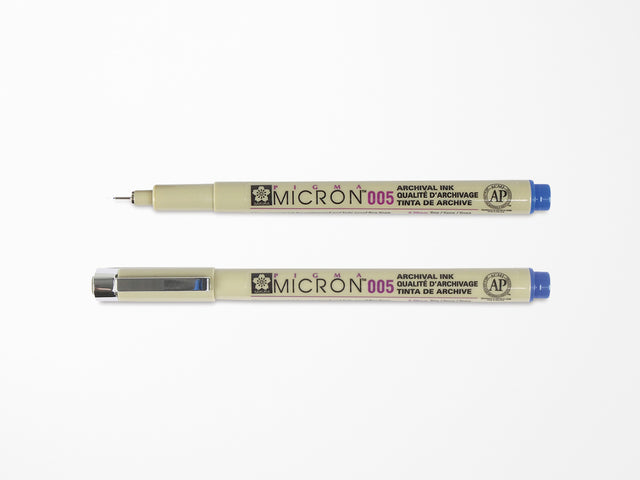 Blue Pigma Micron Pen