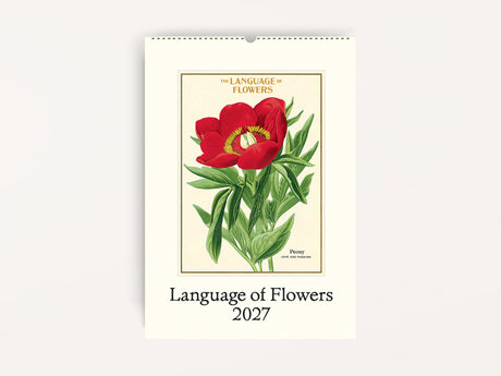 Cavallini 2027 WALL Calendar - Language of Flowers