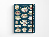 Cavallini Large Vintage Notebook - Tea Time
