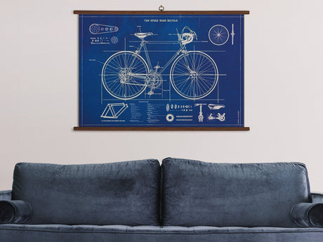 Cavallini Vintage School Chart - Bicycle