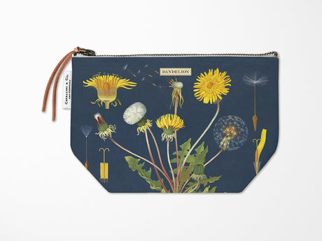 Cavallini Vintage Zipper Pouch - Dandelion