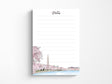 Cherry Blossom DC Washington Monument Notepad