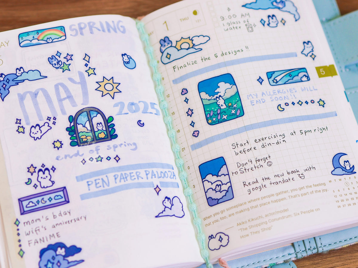 Cloudy Bunnies Sticker Sheet