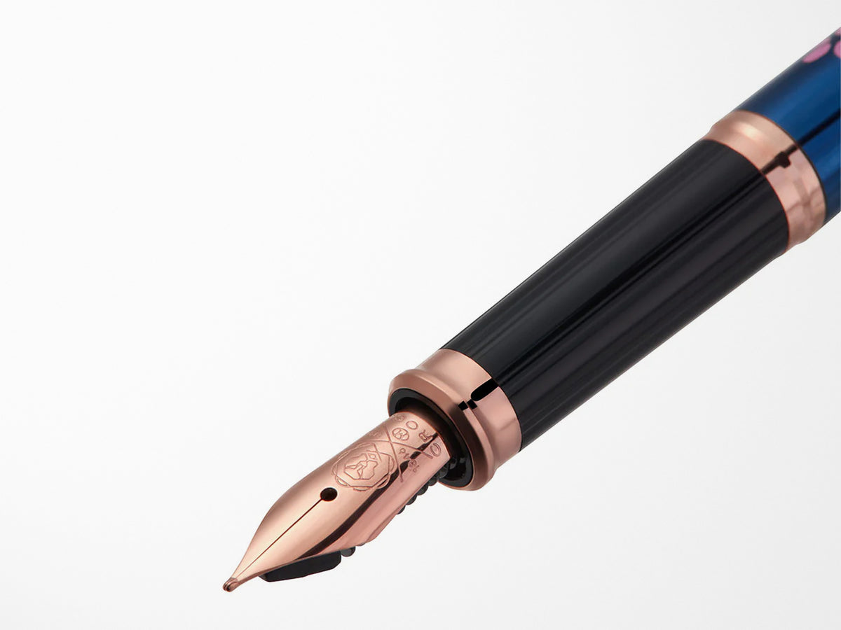 Cross Century Fountain Pen - Cherry Blossom Translucent Blue Lacquer