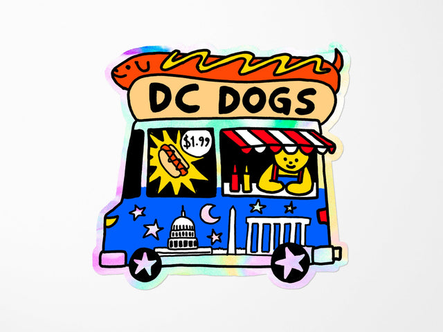 DC Dogs Vinyl Sticker