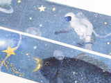Deep Blue Sky Gold Foil Washi Tape