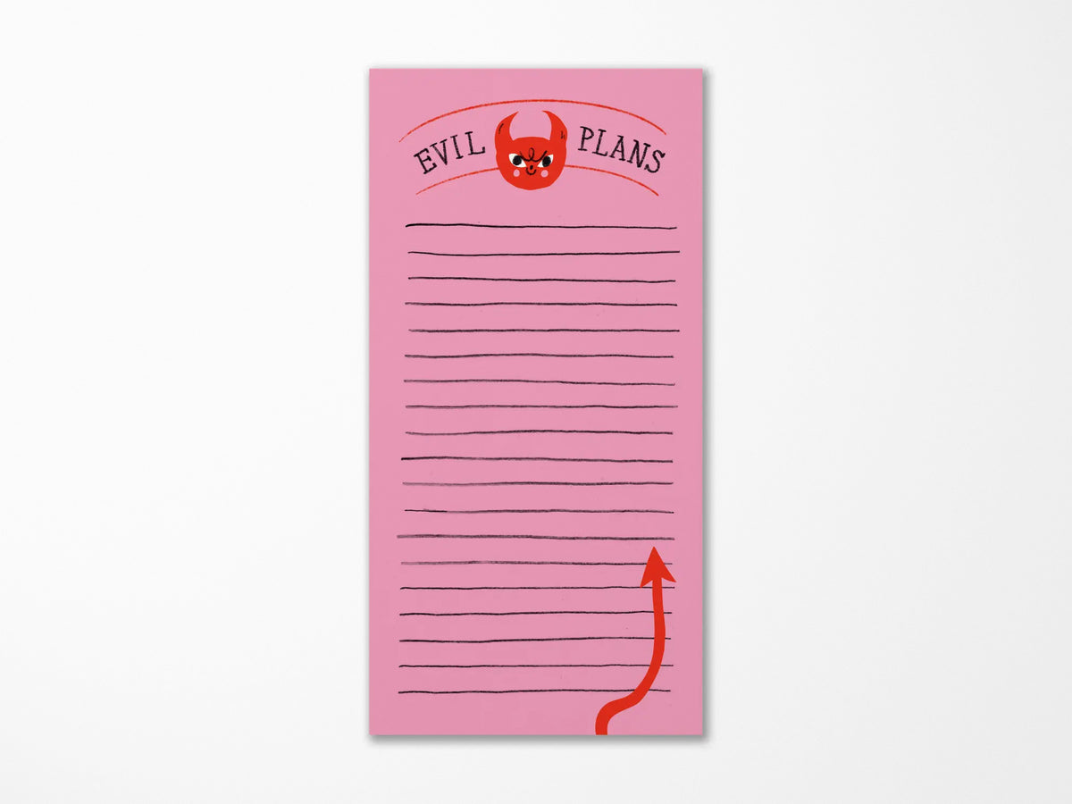 Evil Plans Notepad