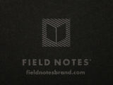 FIeld Notes Pitch Black Memo Book Set of 3
