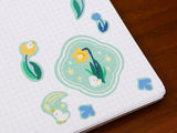 Flower Duck Sticker Sheet