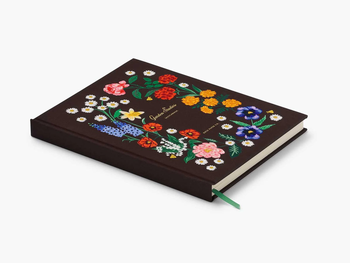 Garden Study Embroidered Sketchbook