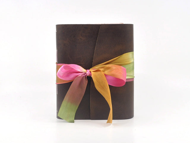 Grandmother's Flower Garden One of a Kind Leather Journal