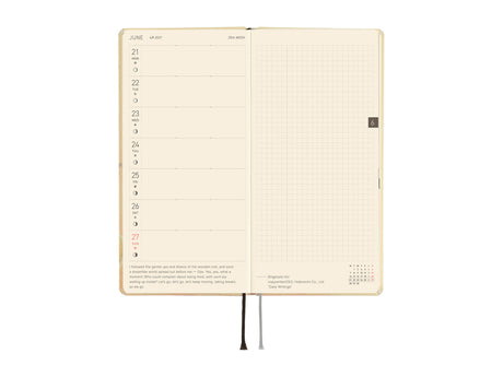 Hobonichi Techo Weeks 2027 - Akiko Miyakoshi: Once, in Spring