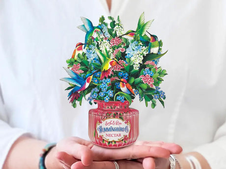 Hummingbird Oasis Pop Up Greeting Bouquet - Mini