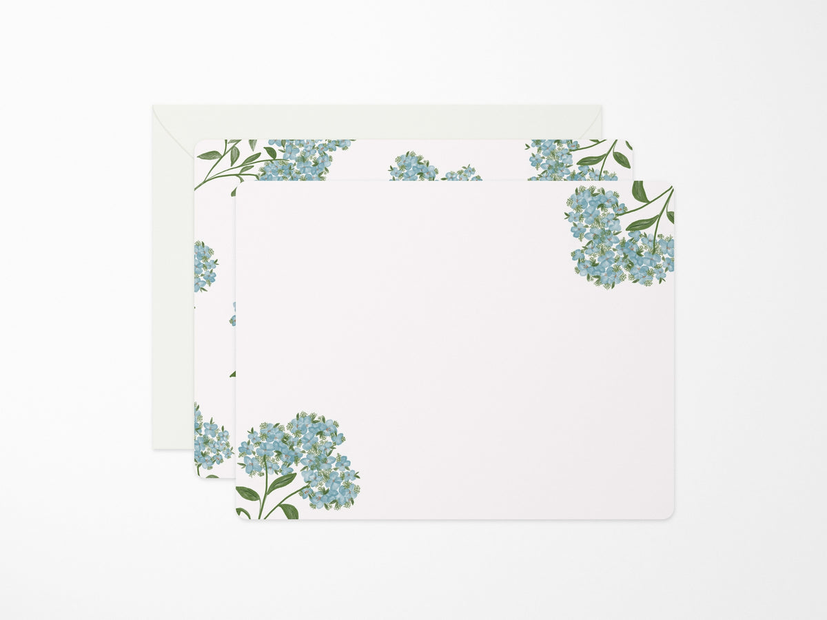 Hydrangea Flat Notes - Boxed Set of 6