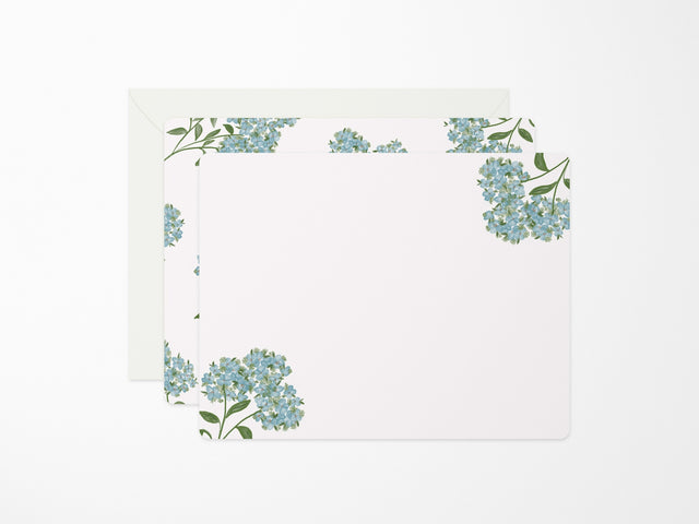 Hydrangea Flat Notes - Boxed Set of 6