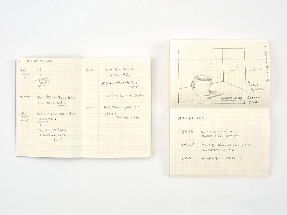 Isshoni A5 Grid Notebook